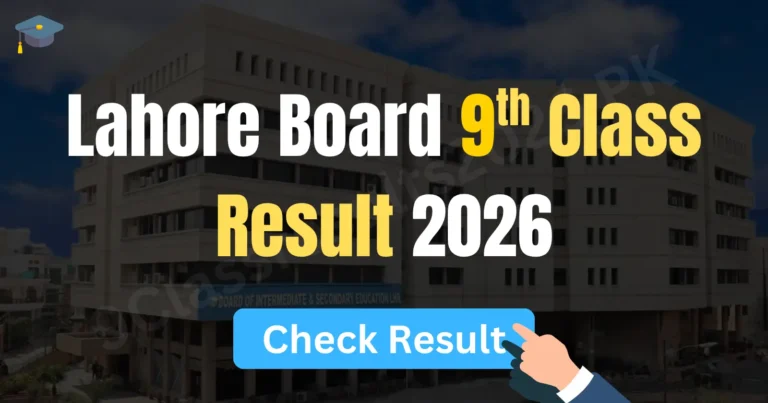 BISE Lahore 9th Class Result 2026